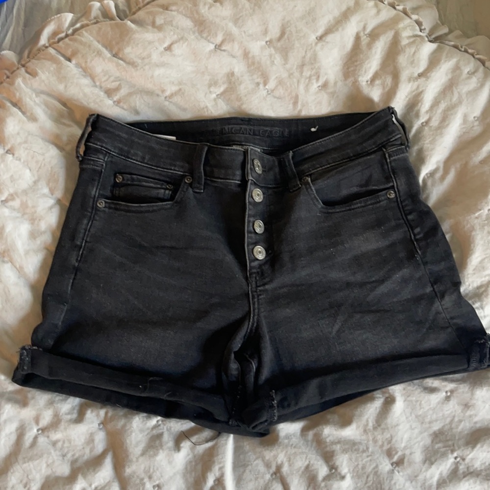 American Eagle Black jean shorts